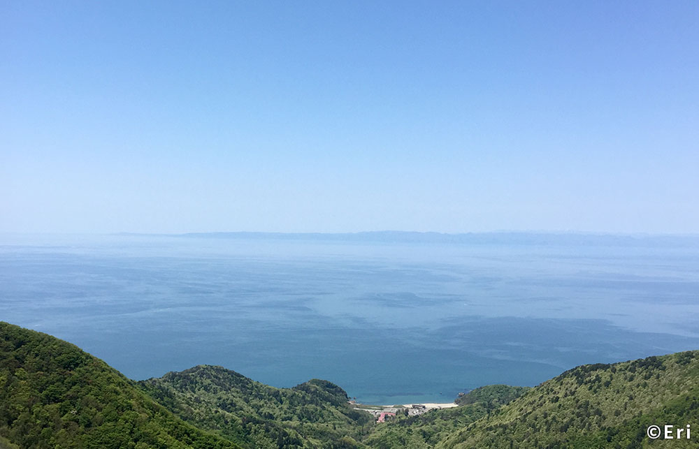 弥彦山山頂より