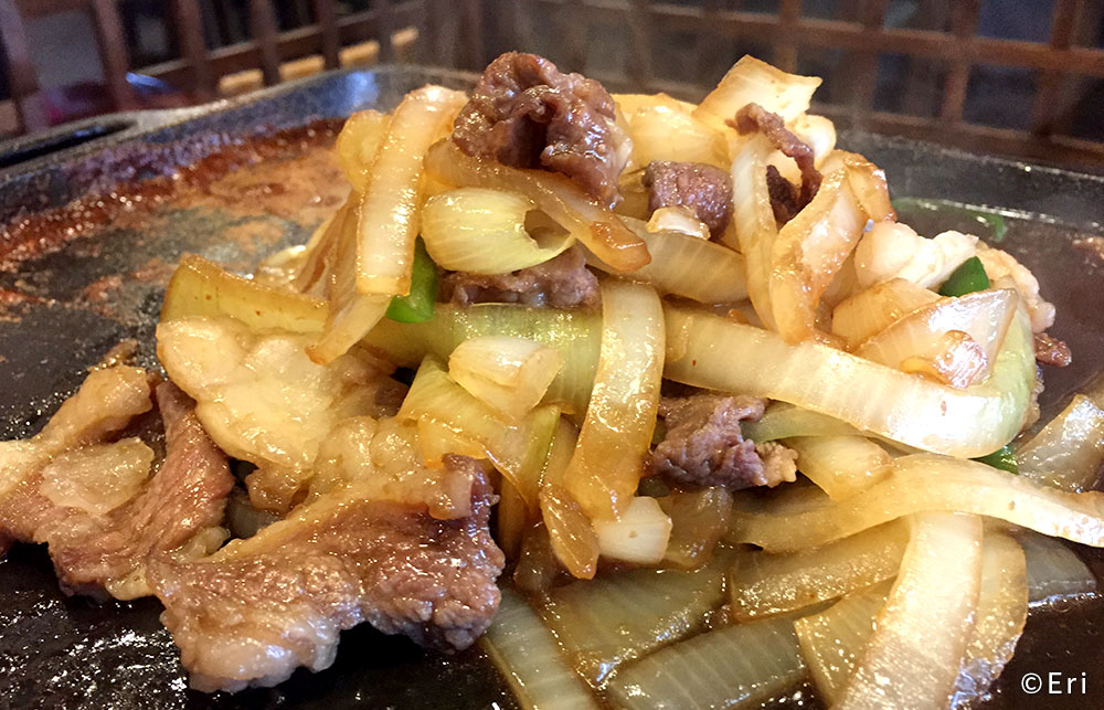 馬肉のバラ焼き